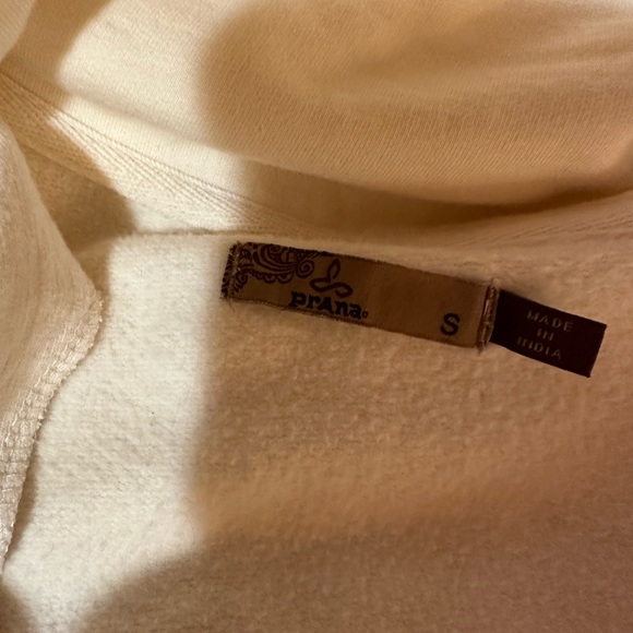 PRANA jacket Mariska style  sz S Creme color. Sweatshirt material - Picture 4 of 4